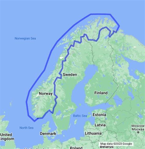 norwegen google  maps