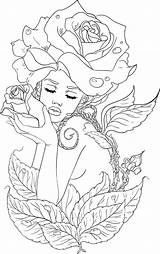 Coloring Pages Adult Fairy Printable Spring Colouring Flower Artsy Books Visit Print Stress Choose Board People sketch template
