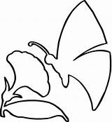 Outline Outlines Flower Butterfly Drawing Drawings Coloring Flowers Kids Clip Clipart Sketch Tulip Line Children Printable Library Pages Clipartbest Colouring sketch template