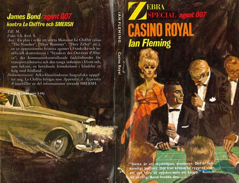 illustrated   art  james bond swedish casino royale paperback