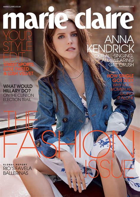 Anna Kendrick Stars In Marie Claire Uk September 2016