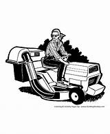 Lawn Mower Coloring Clipart Pages Farm Equipment Mowing Drawing Tractor Riding Machine Playground Woman Cliparts Printable Library Mowers Kids Graphics sketch template