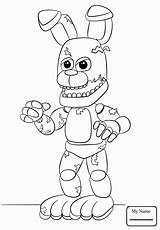Mangle Fnaf Coloring Pages Getcolorings Happy sketch template