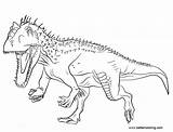 Rex Indominus Coloring Pages Jurassic Printable Kids Color Print Adults sketch template