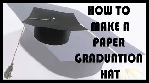 easy paper graduation hat youtube