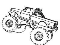 monster truck drawing