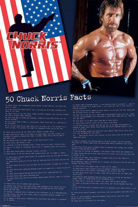 chuck norris facts poster sold at europosters