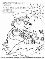 Coloring Safety Water Pages Clipart Popular Library Coloringhome sketch template