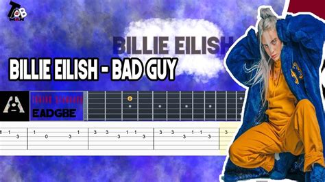 billie eilish bad guy guitar tutorial tab youtube
