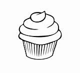 Drawing Cupcake Muffin Clipart Coloring Line Painting Food Illustration Vanilla Watercolor Transparent Pages Webstockreview Detail Clipartmag Pngegg sketch template