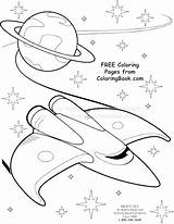 Spaceship Coloring Pages Getcolorings Getdrawings Printable sketch template