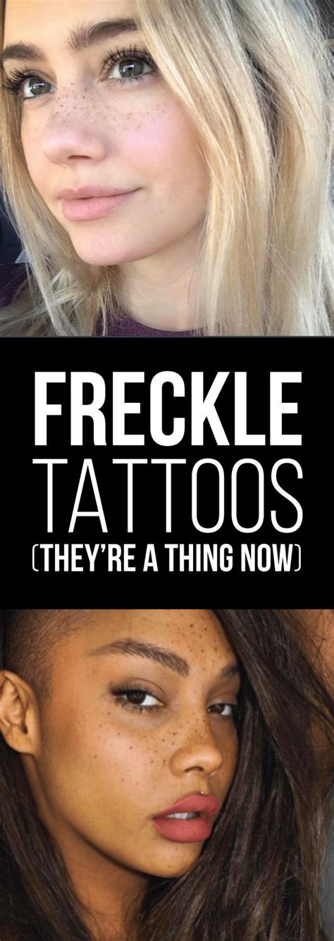 Freckle Tattoos Are A Thing And Heres 20 Awesome Examples Tattooed