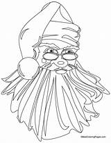 Santa Coloring Clause Pages Angry sketch template
