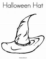 Hat Coloring Pages Halloween Witches Witch Drawing Chef Cauldron Printable Print Worksheet Getcolorings Getdrawings Built California Usa Twistynoodle Noodle Change sketch template