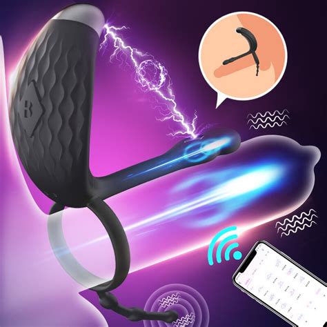 Heating Vibrator For Couple Men Cockring App Control Vibrating Penis