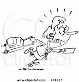 Late Cartoon Flight Outline Businesswoman Trying Her Toonaday Illustration Royalty Rf Clip Clipart 2021 sketch template