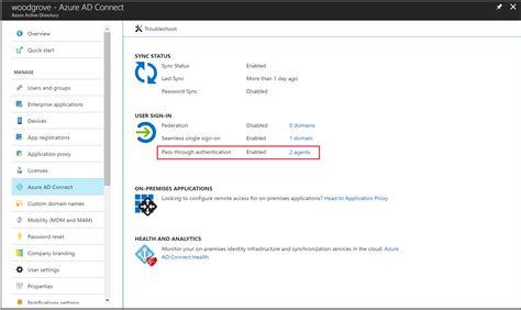 azure ad connect troubleshoot pass  authentication microsoft entra microsoft learn