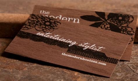 inspirational wood business cards creativefan