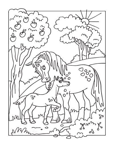 horse coloring book pages coloring book  coloring pages