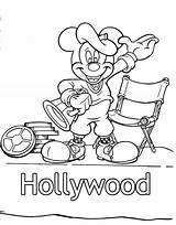 Hollywood Coloring Pages Themed Mickey Printable Color Colouring Sheets Disney Mouse Getcolorings Director Comics Unique Getdrawings Kids sketch template