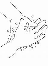 Washing Handwashing Lavarse Bestcoloringpagesforkids Coloringsky Ck Ot7 Steps  Bubbling sketch template