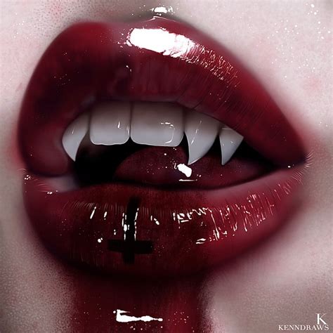 vampire lips kenneth gonzalez on artstation at