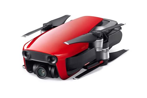 dji mavic air  uhd mp camera video drone red flame red