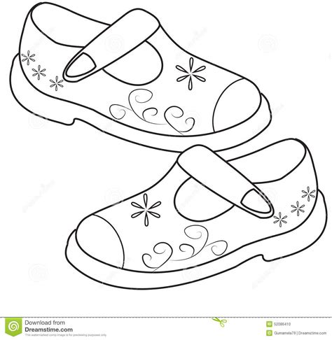 pair  shoes coloring page coloring pages
