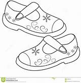Shoe Drawing Shoes Coloring Kids Pages Girls Color Book Sandals Printable Draw Kid Dreamstime Drawings Getdrawings Paintingvalley Getcolorings Illustration sketch template