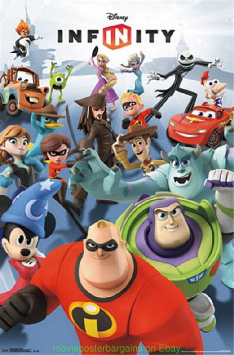 The Incredibles Toy Story Cars Monsters Inc 22x34