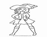 Pirate Coloring Pages Female Girl Getcolorings Color Getdrawings sketch template