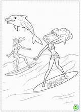 Barbie Colouring Merliah Wickedbabesblog Dolphin sketch template