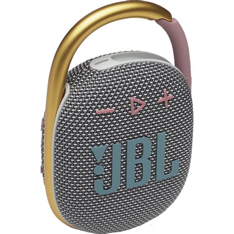 jbl clip  portable bluetooth speaker gray jblclipgryam bh