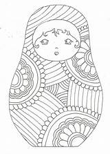 Matryoshka Coloring Template Coloriage Dolls Doll Pages Para Nesting Adult Russian Dessin Colorier Pattern Russie Patterns 1682 1201 Drawing Imprimer sketch template