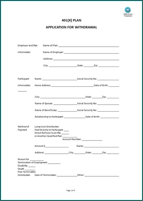 401k Enrollment Form Template Form Resume Examples 05kaeyqkwp
