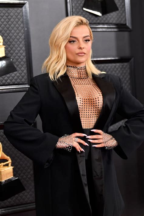 bebe rexha sexy cleavage and big ass at 62nd annual grammy awards in