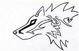 Wolf Tribal Coloring Pages Drawing Outline Celtic Getcolorings Color Popular sketch template
