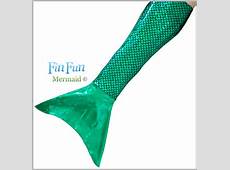 Mermaid Tail by Fin Fun Swimmable Girls Tail Ariel Green No Monofin