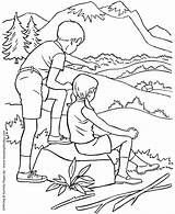Coloring Pages Summer Park Kids Hiking State National Parks Sheets Go Print Season Nature Arbor Printable Seasons Usa Printables Color sketch template