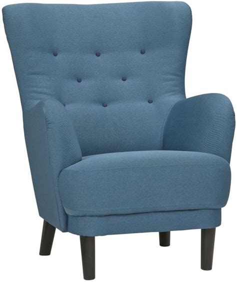 bolcom woonexpress netersel fauteuil met arm blauw