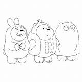 Bare Bears Coloring Pages Bear Wonder sketch template