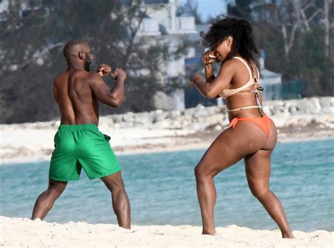 Serena Williams In Bikini At Beach In Bahamas 11 09 2016