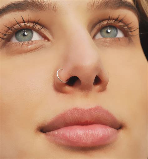 nose ring piercing images ideas