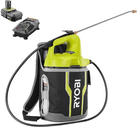 Ryobi One 18 Volt Lithium Ion Cordless 2 Gal Chemical Sprayer And