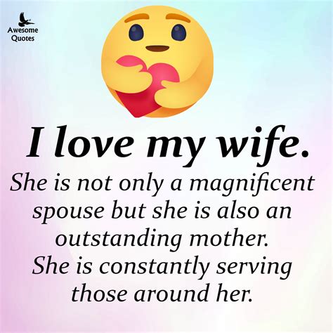 to my wife