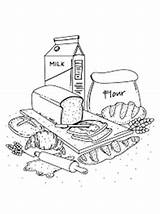 Brood Brot Ausmalbilder Ingredienten Fun Persoonlijke Maak sketch template