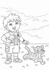 Diego Coloring Go Jaguar Baby Walk His Netart Pages Popular sketch template