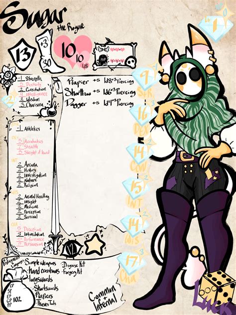 Dnd Character Sheet On Tumblr