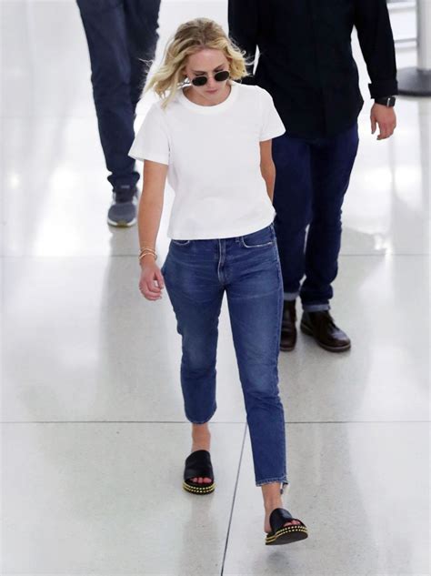 jennifer lawrence and cooke maroney at jfk airport in new