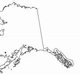 Alaska Map Outline Coloring Clipart State Flag Printable Getcolorings Pages Color Webstockreview sketch template